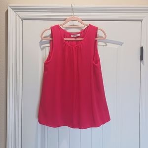 Rose and Olive Pink Sleeveless Top (Large)